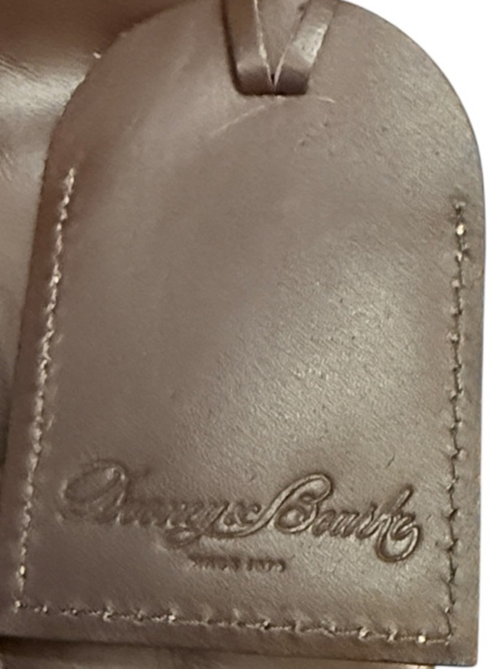 Dooney & Bourke Florentine Small Lucy Hobo Brown Vacchetta Leather Flat Strap - Picture 11 of 15